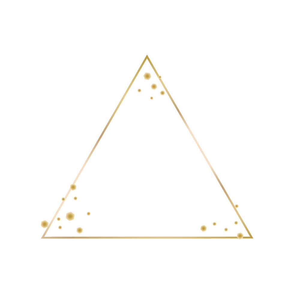 Vector illustration of Golden Frame