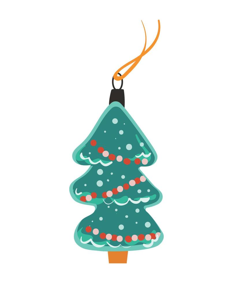 ilustración vectorial de juguete de navidad vector