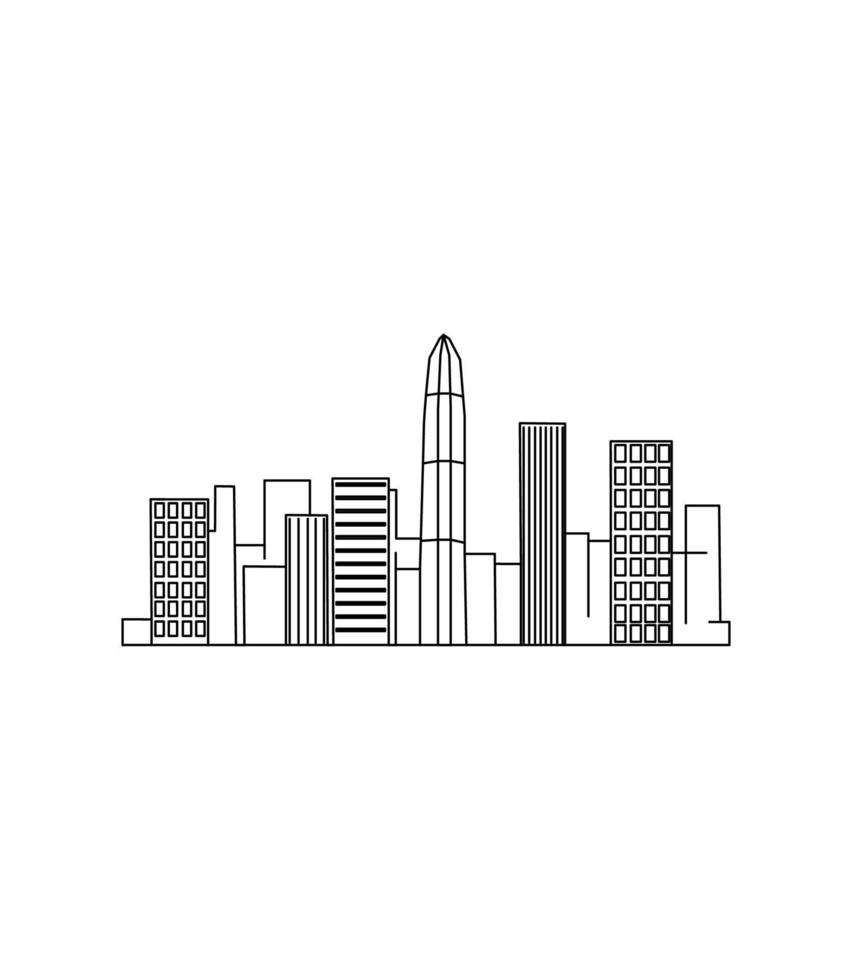 ilustración vectorial de shenzhen vector