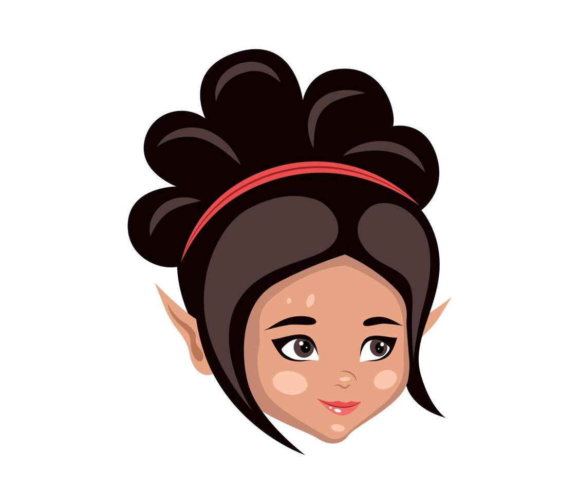 avatar de niña hada vector