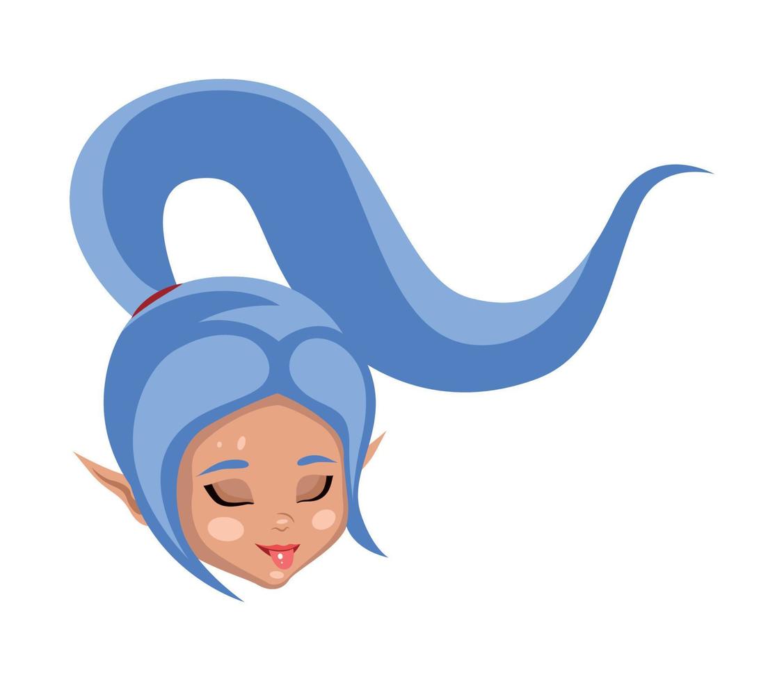 Fairy girl avatar vector