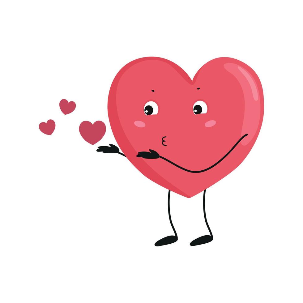 ilustraciones con corazón amoroso vector