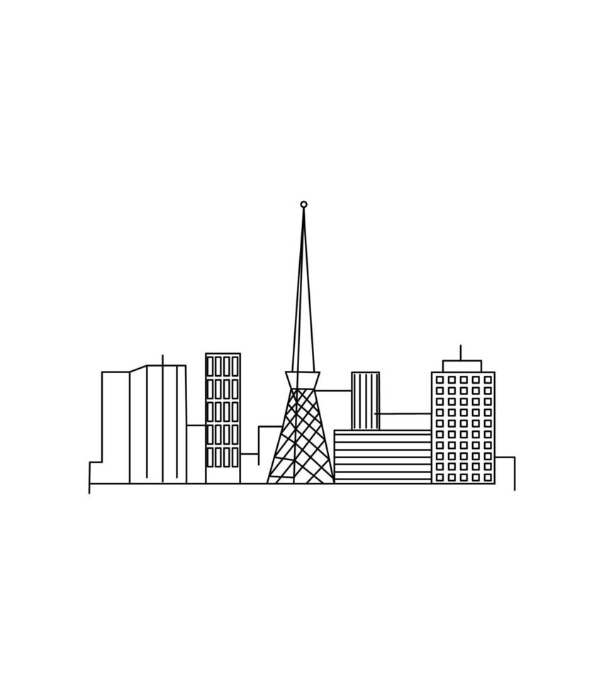 Vector illustration of Tokyo