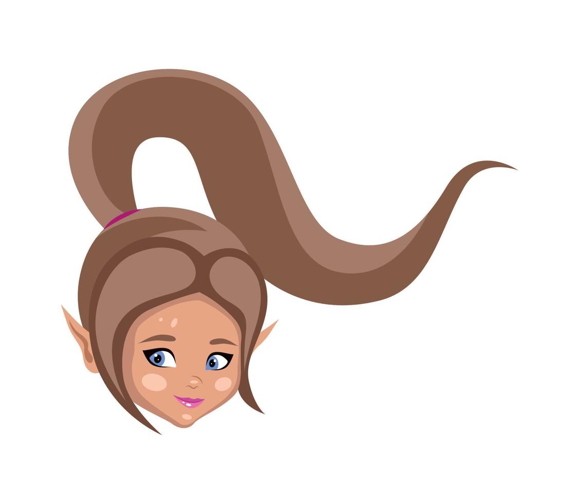 Fairy girl avatar vector