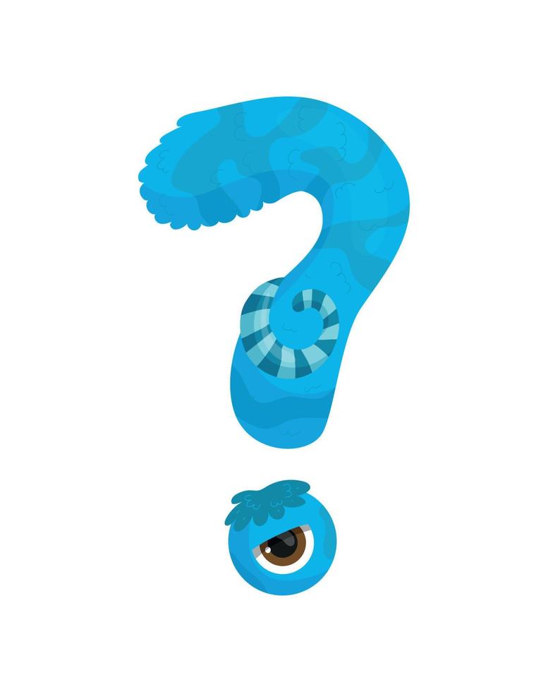 Vector Illustration of the question mark.