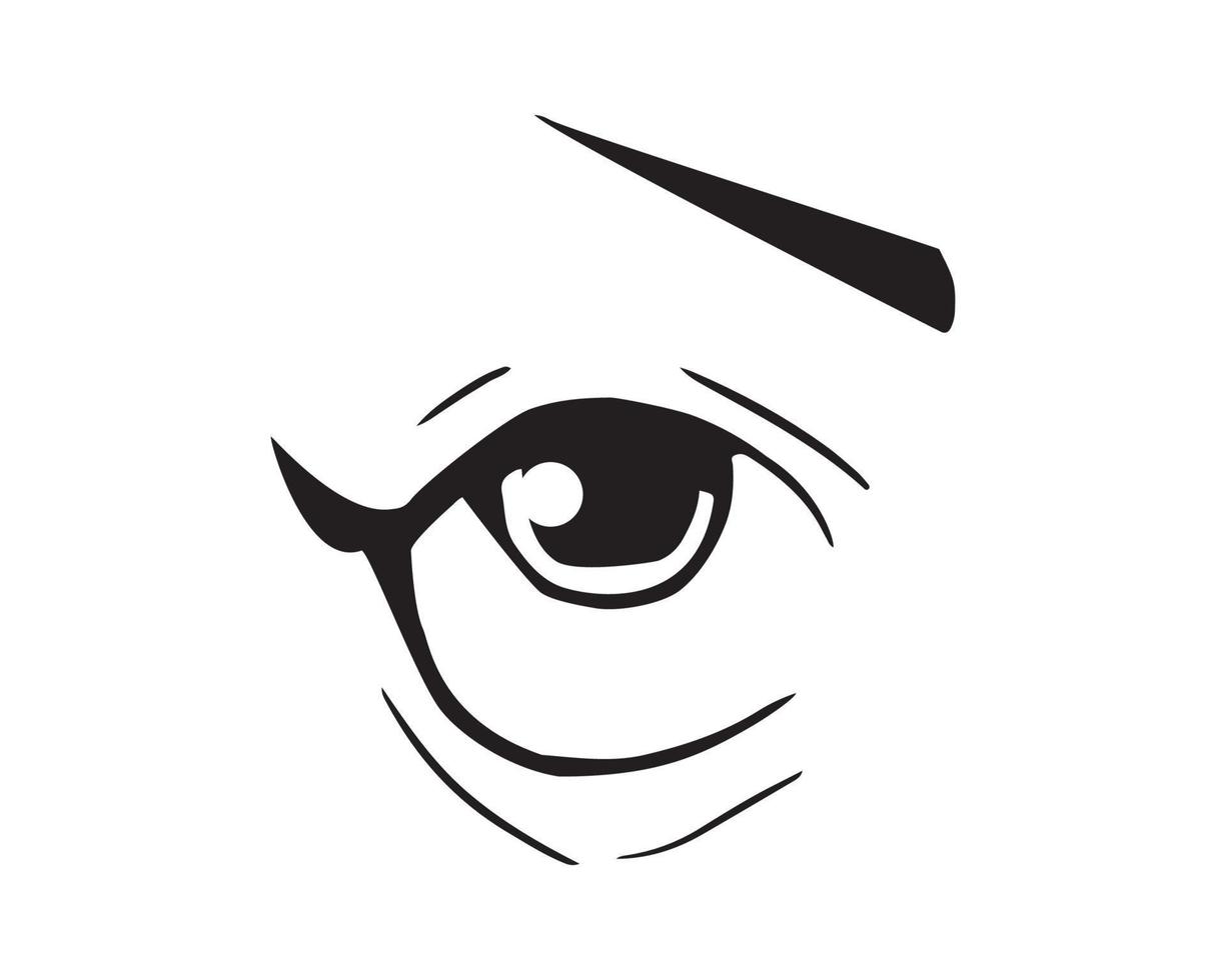 Vector illustration of Eyes Expression