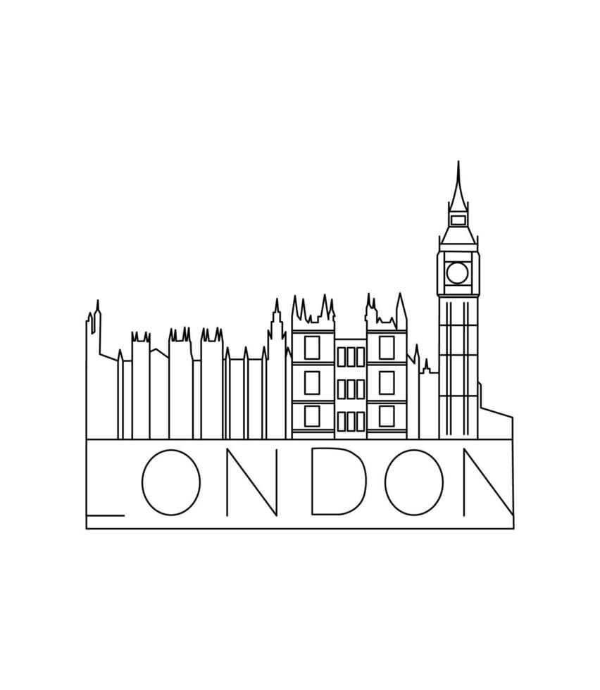 ilustración vectorial de londres vector