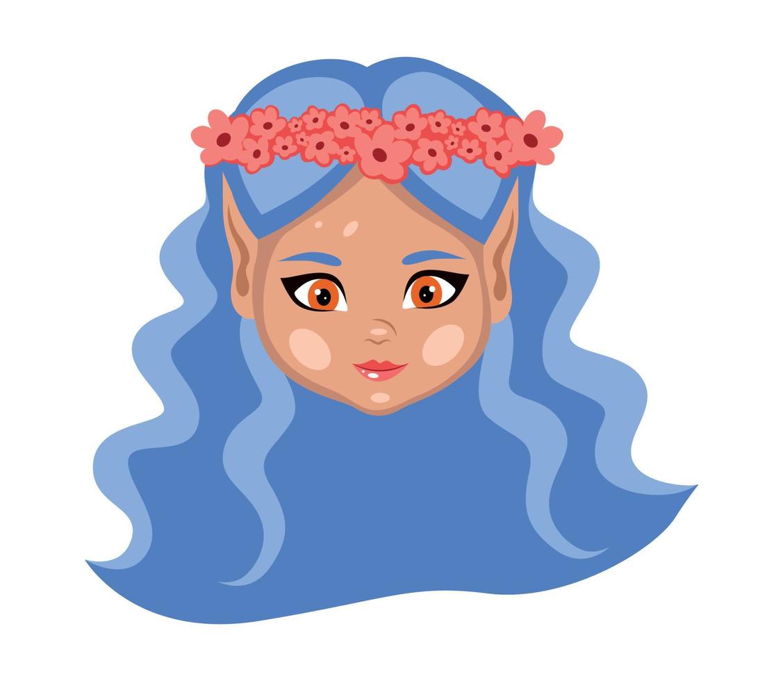 Fairy girl avatar vector