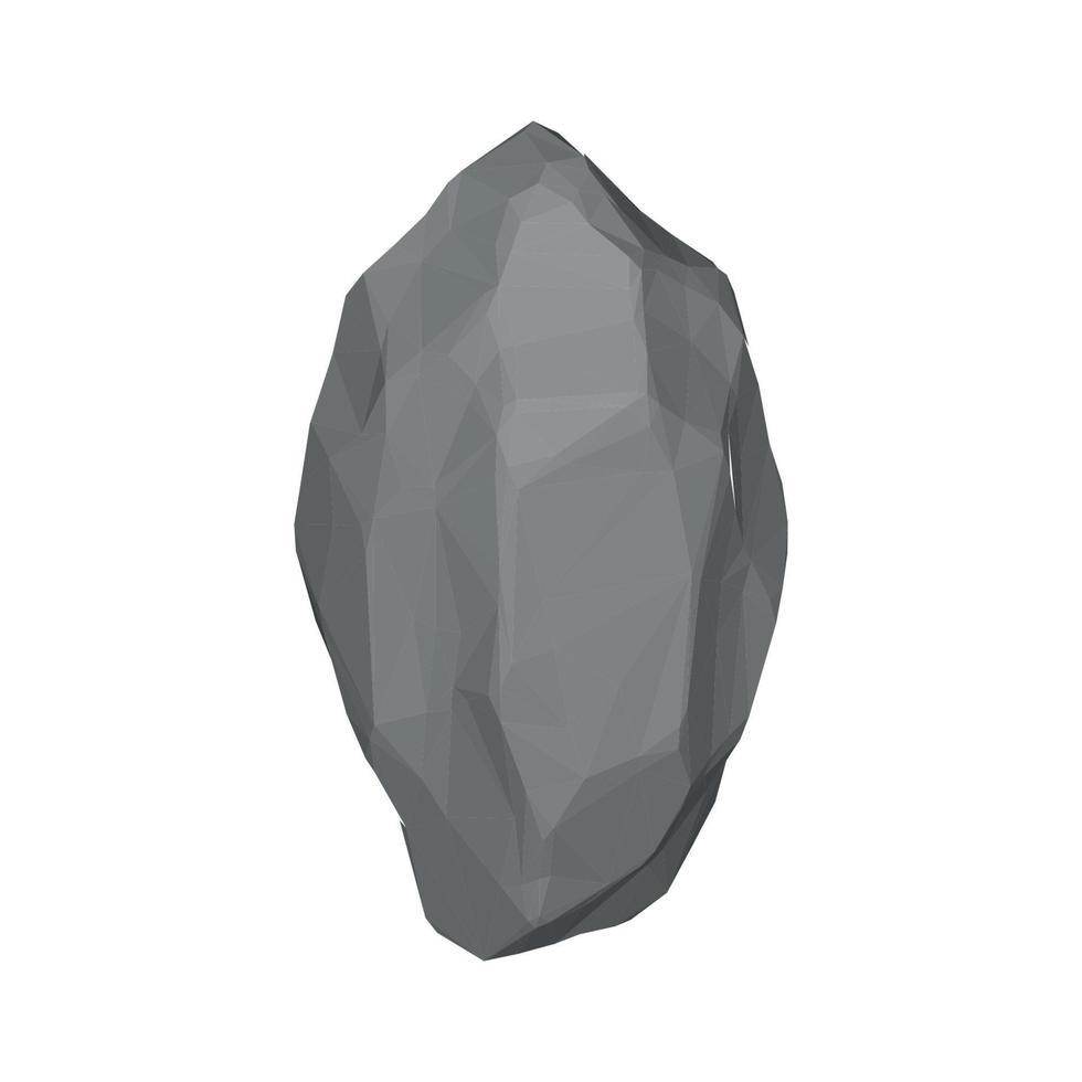 ilustración vectorial de piedra 3d vector