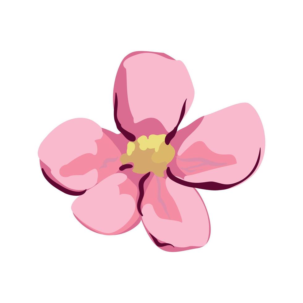 ilustración vectorial de flor vector