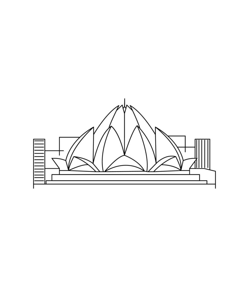 Vector illustration of Delhi