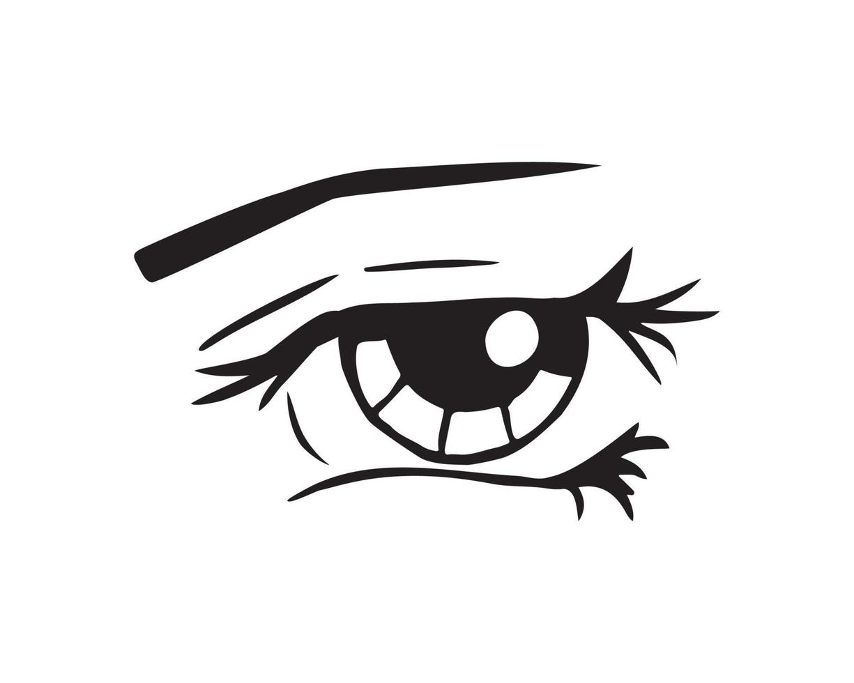 Vector illustration of Eyes Expression