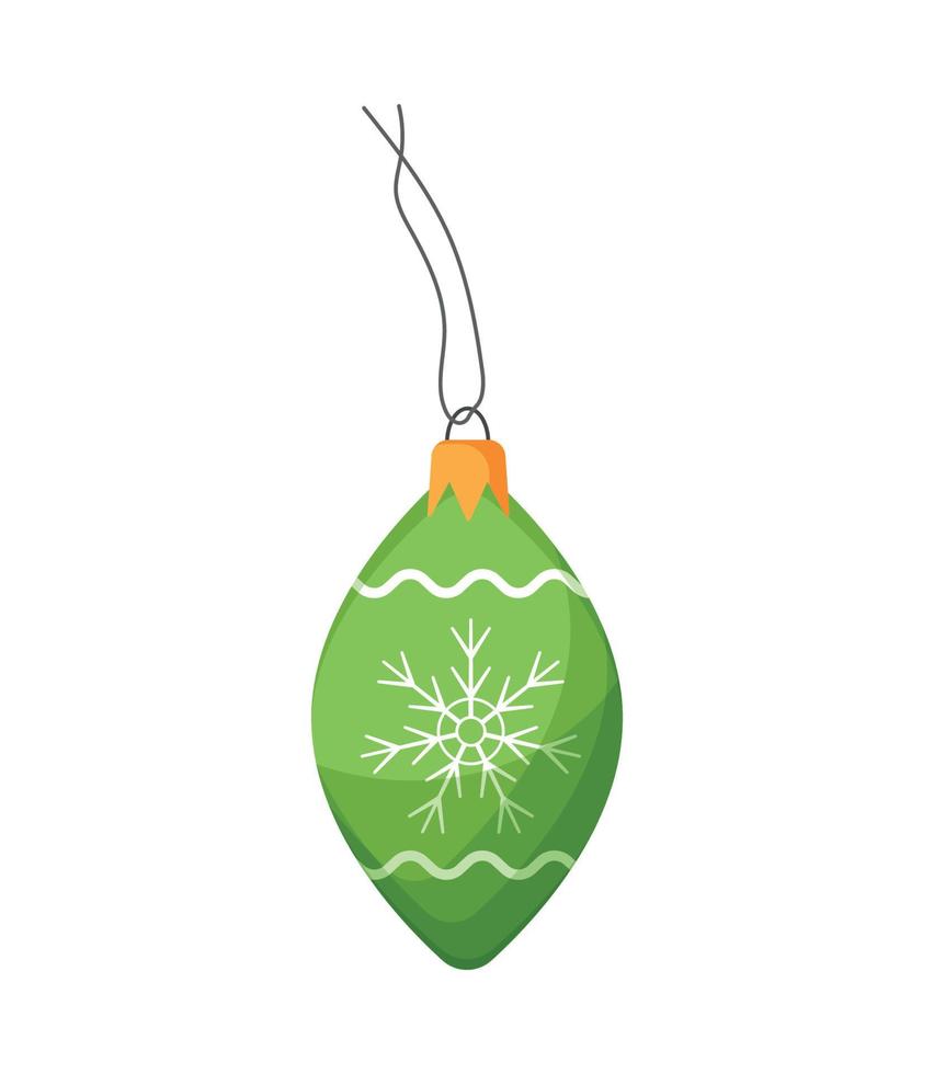 ilustrador vectorial de decoraciones para árboles de navidad vector
