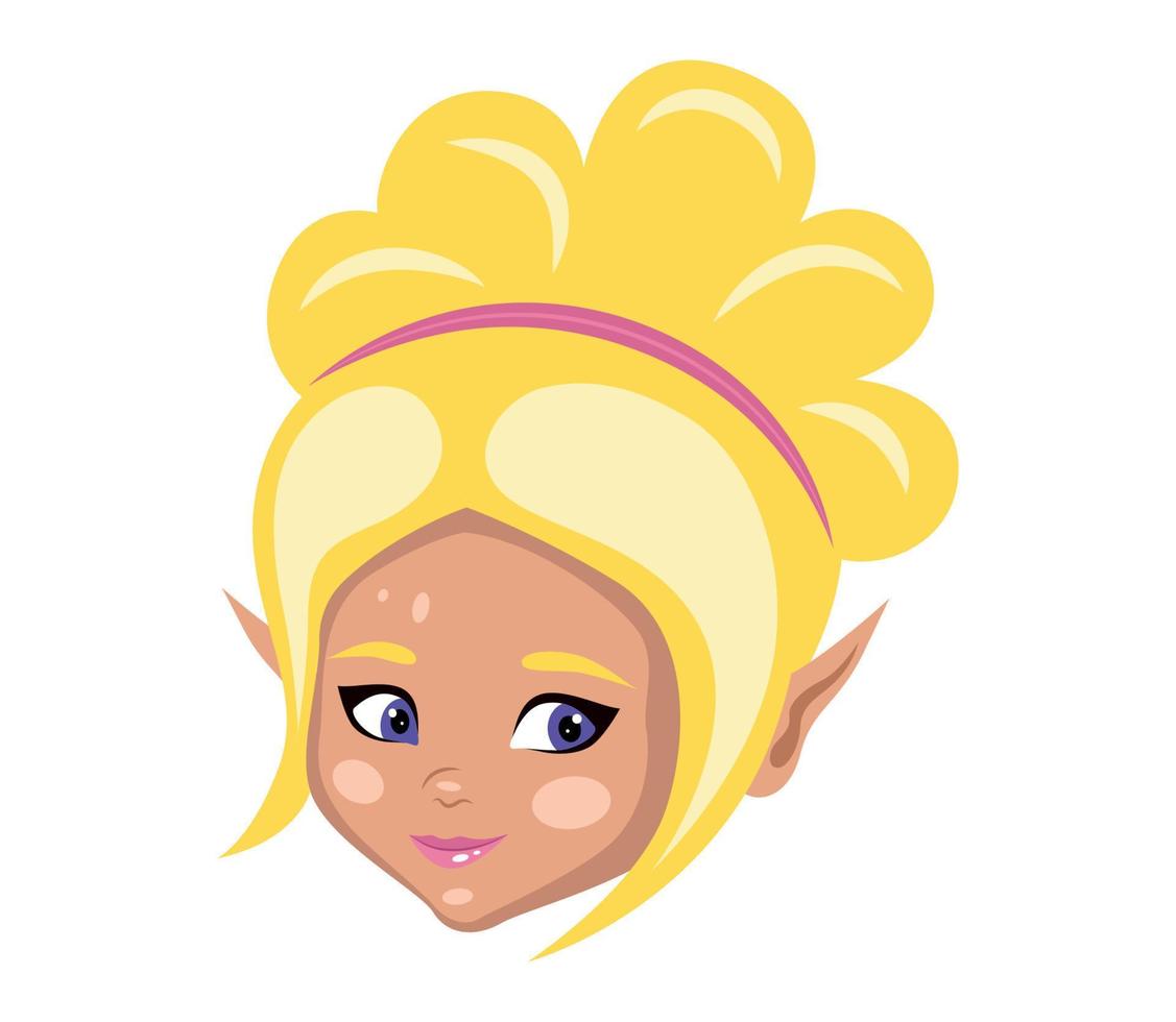 avatar de niña hada vector