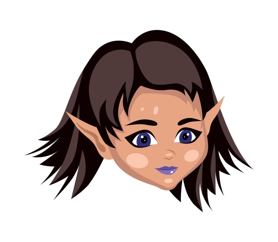 Fairy girl avatar vector