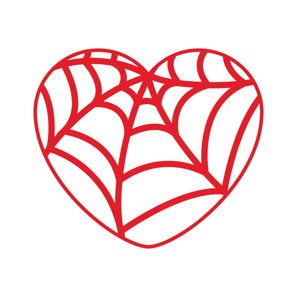 ilustración vectorial de corazón rojo vector