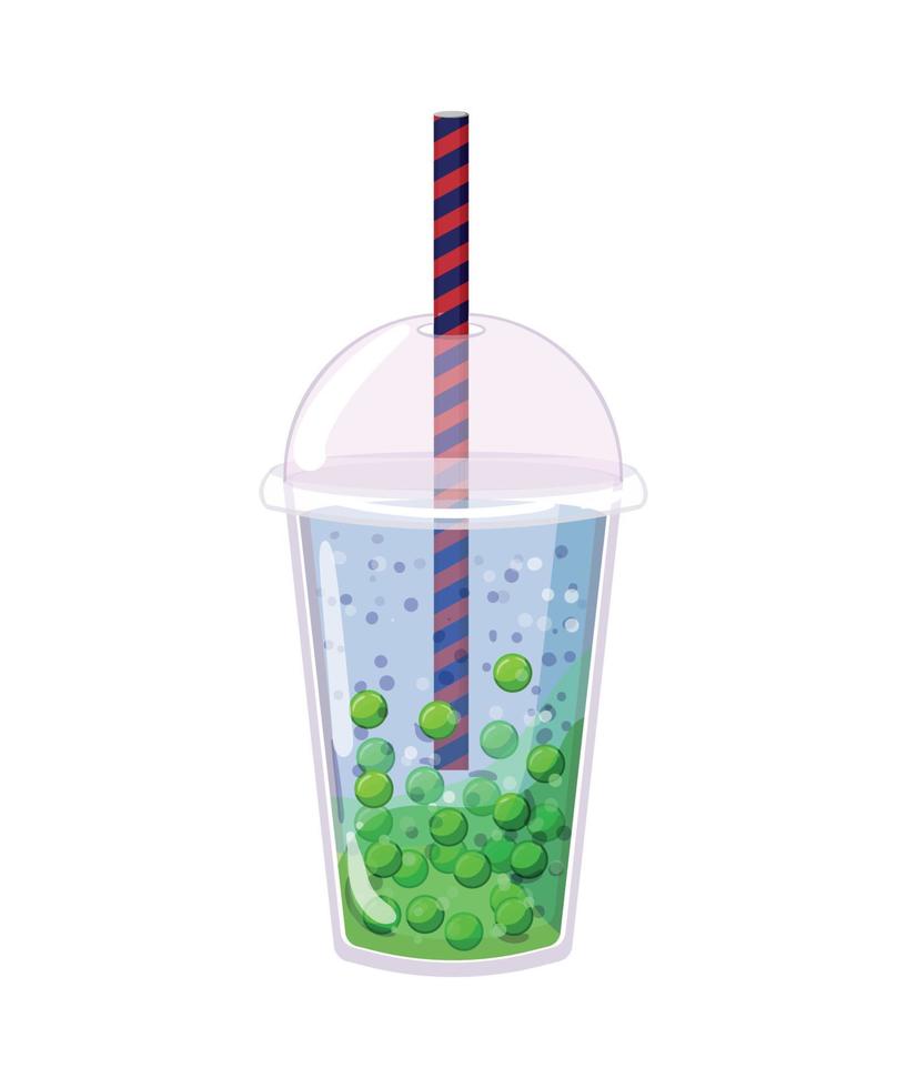 Cocktails with Berries and Tapioca vector