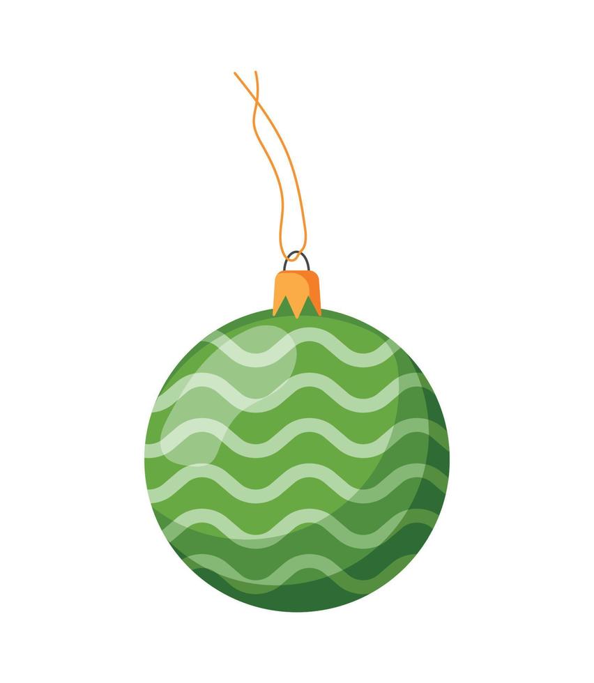 ilustrador vectorial de decoraciones para árboles de navidad vector