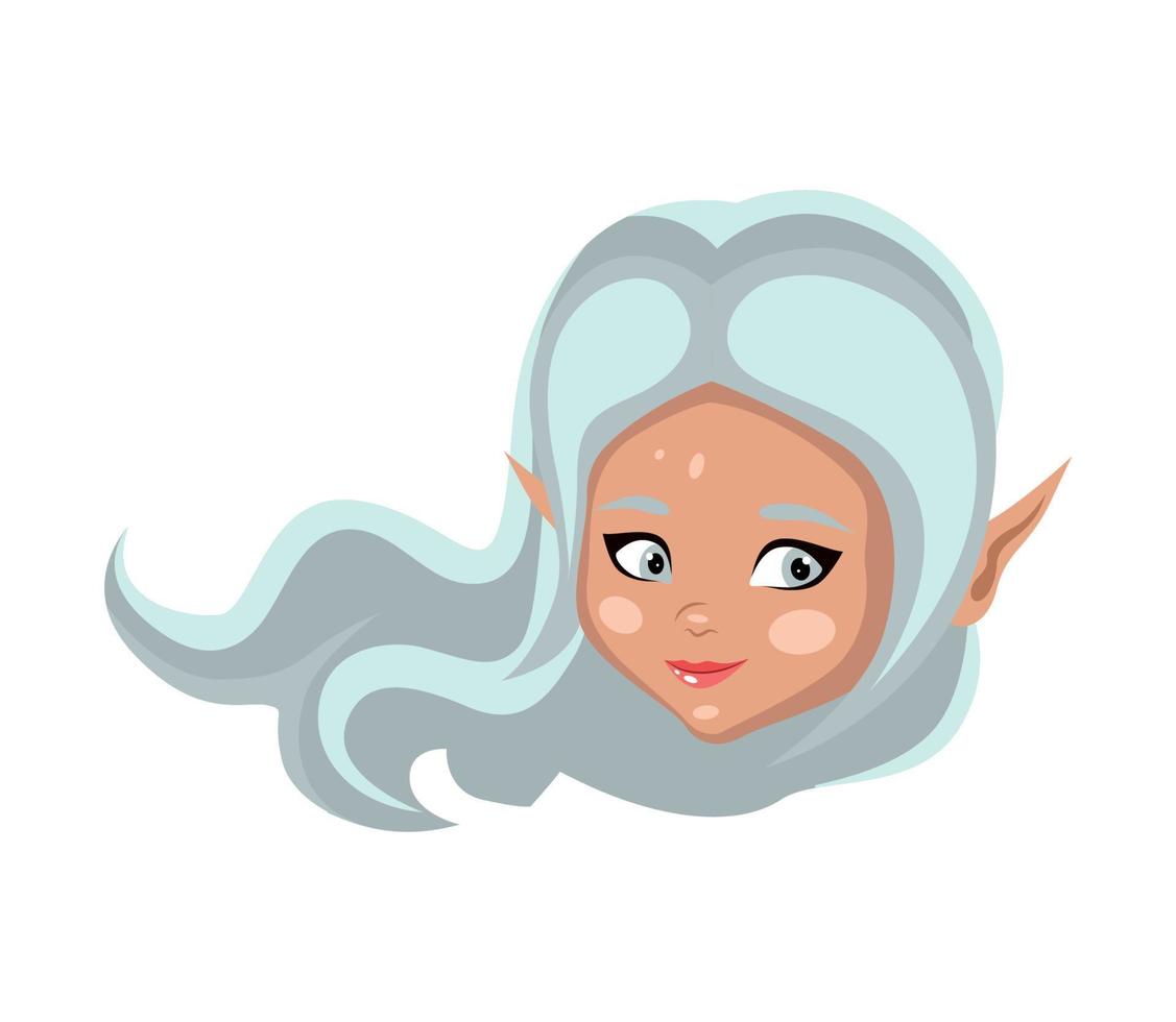 avatar de niña hada vector