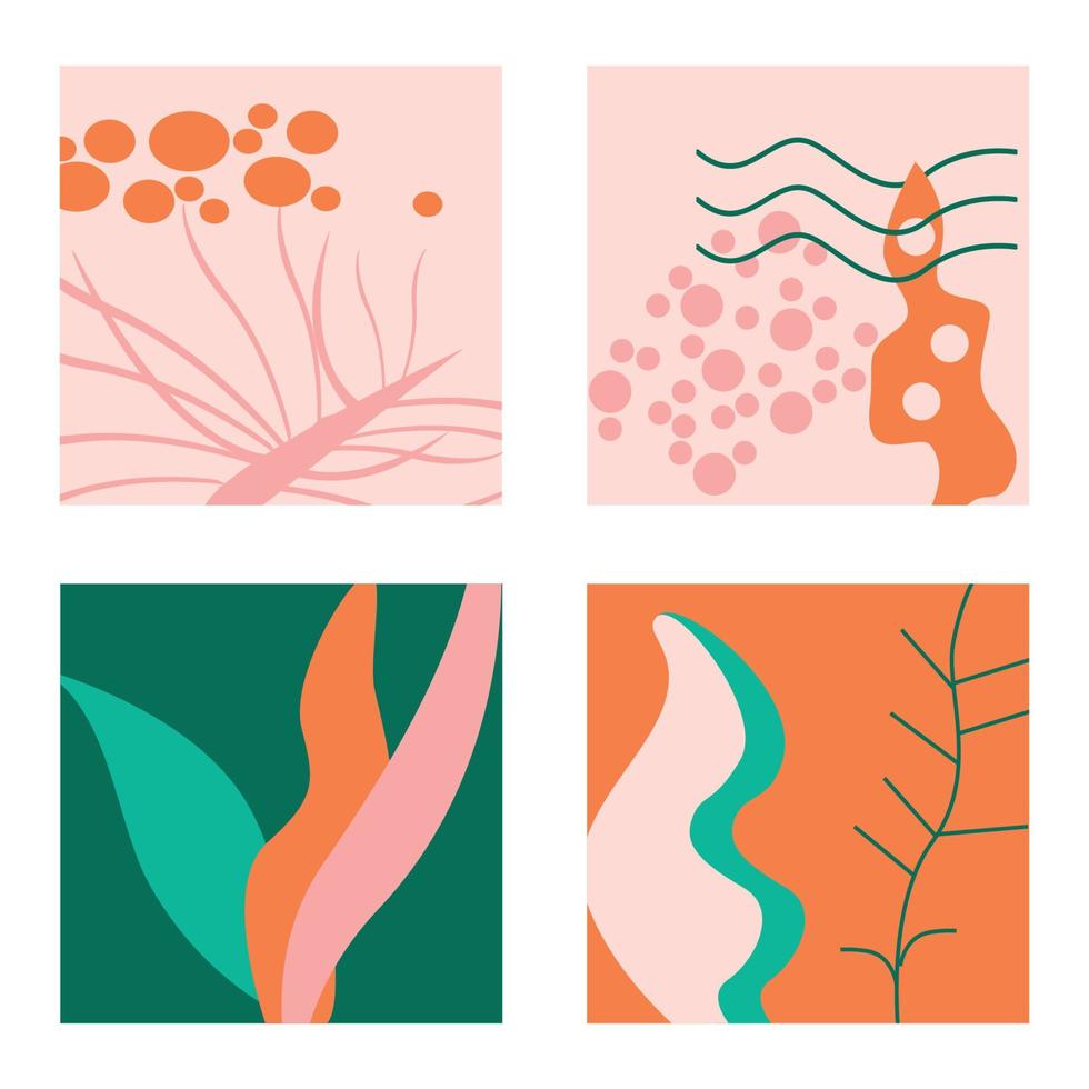 Organic highlights set vector