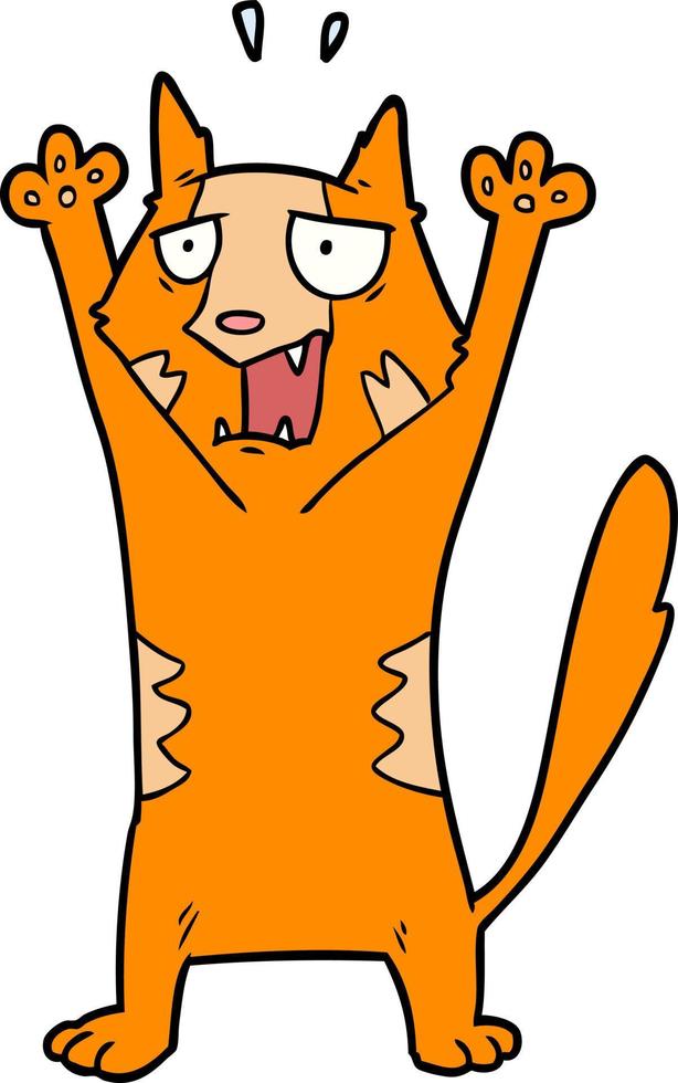 Vector cat character in cartoon style