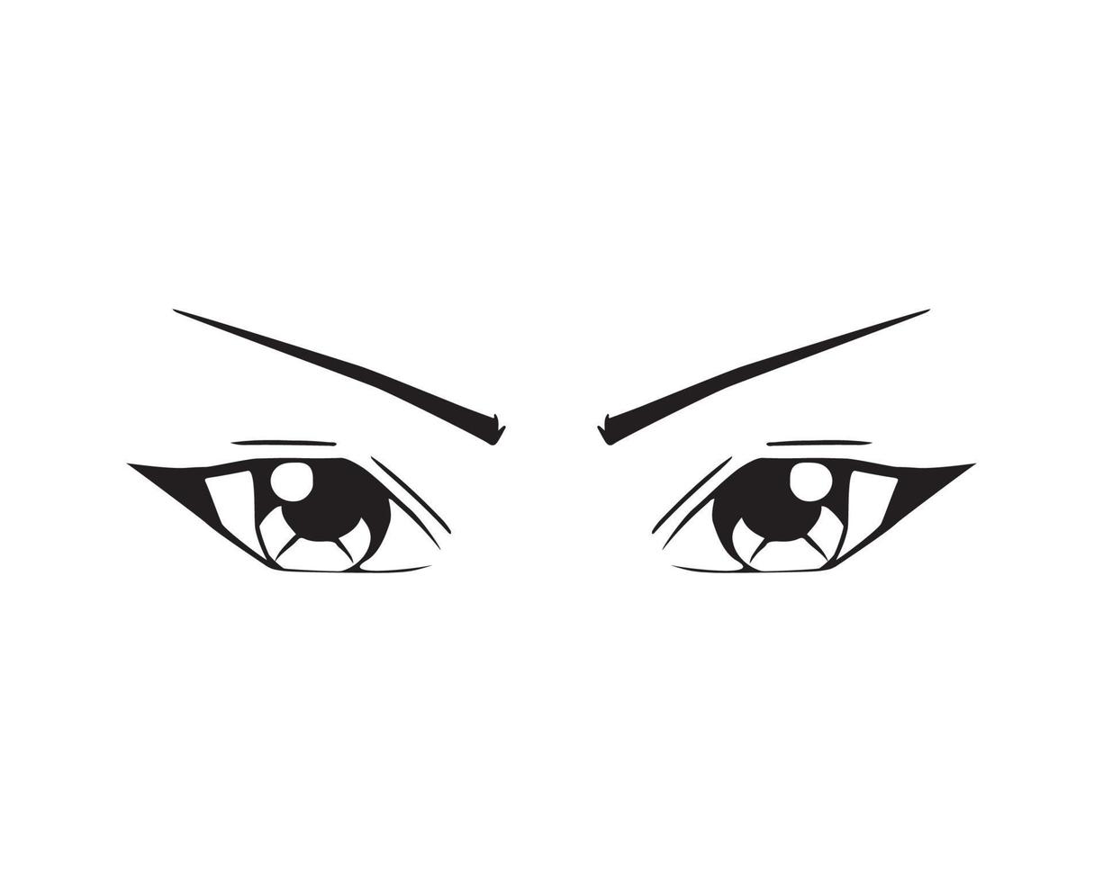 Vector illustration of Eyes Expression