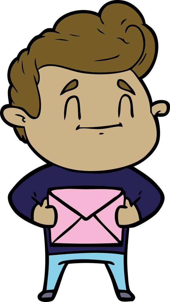 Vector boy character in cartoon style