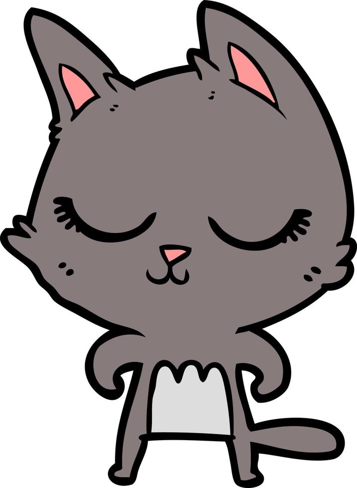 Vector cat character in cartoon style