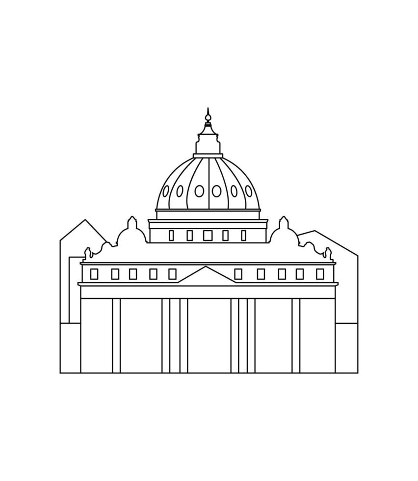 Vector illustration of Rome