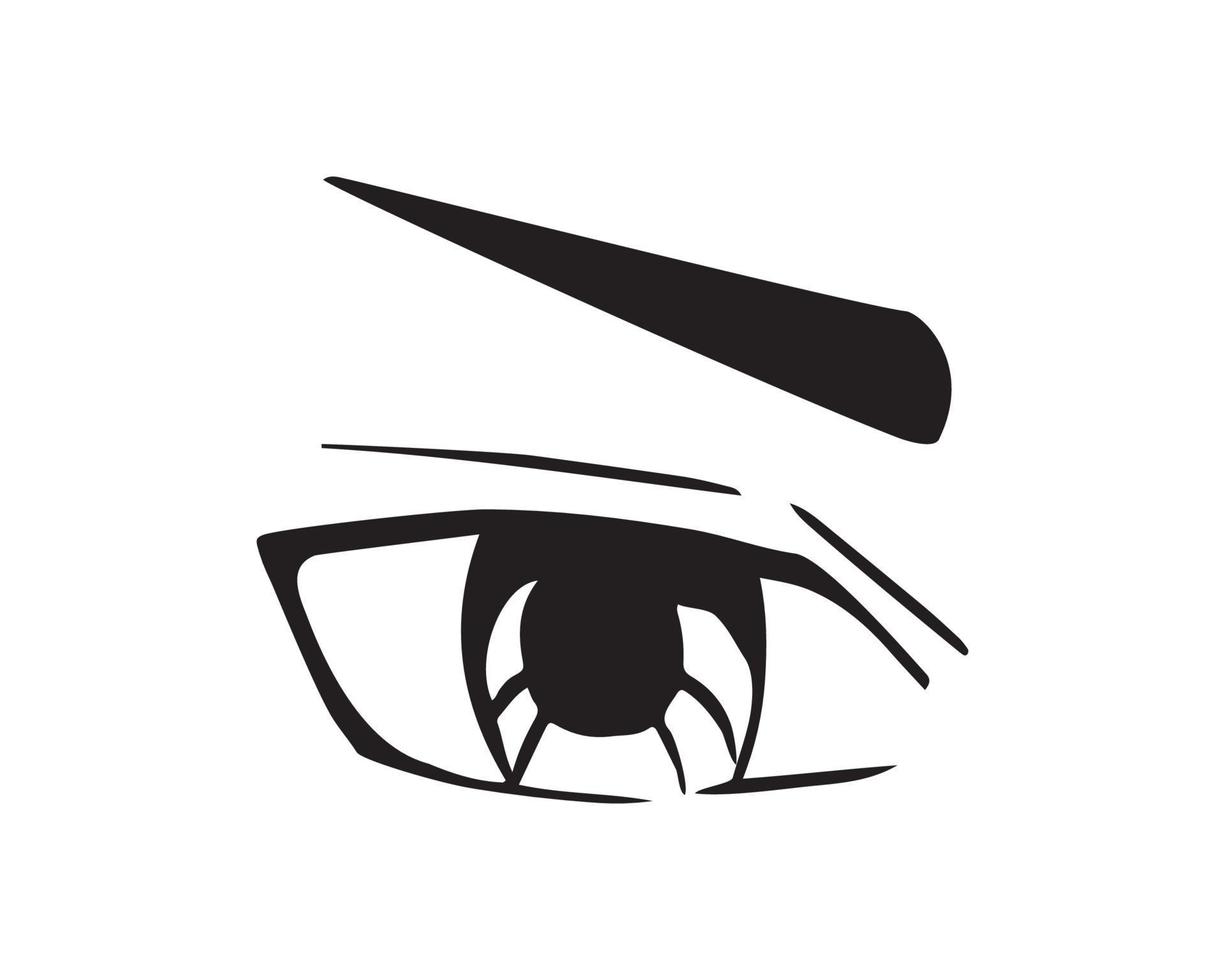 Vector illustration of Eyes Expression