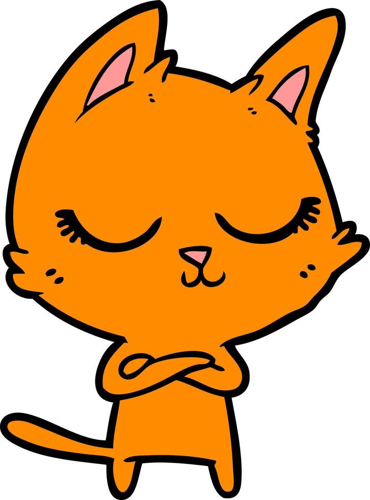 Vector cat character in cartoon style