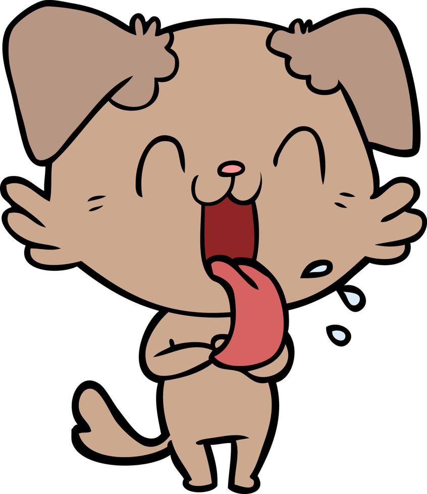 Vector dog character in cartoon style