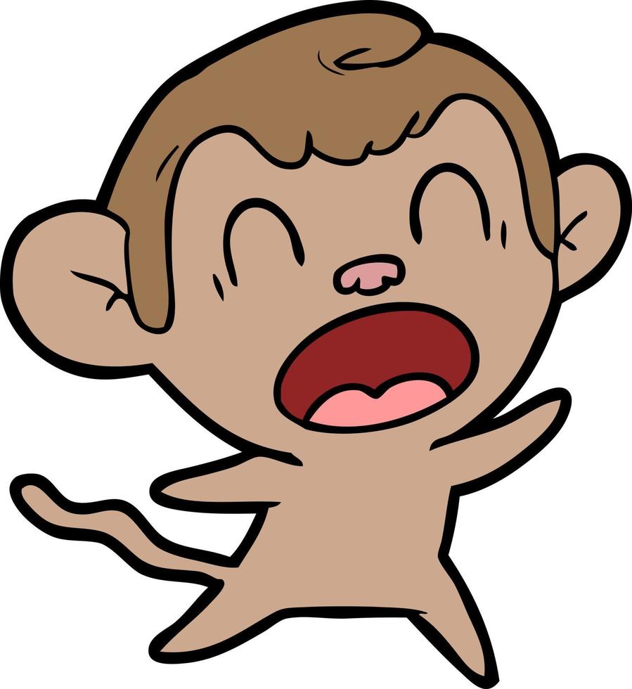 Vector monkey character in cartoon style 13727910 Vector Art at Vecteezy