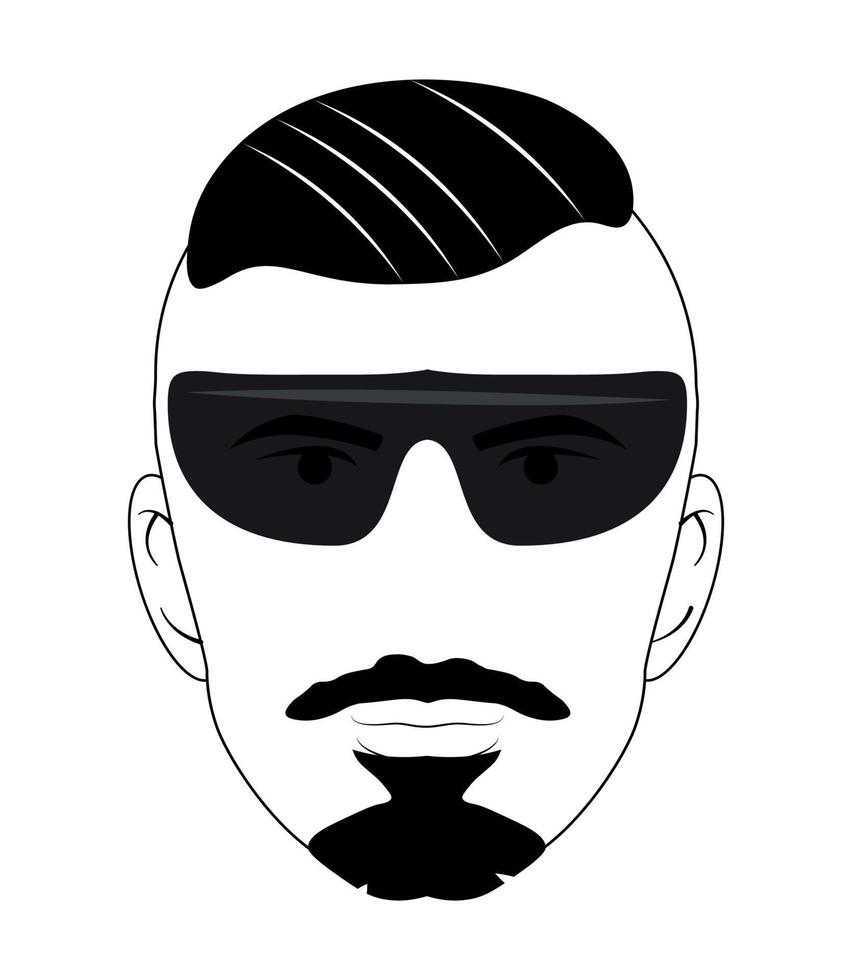 ilustración vectorial de avatar masculino vector