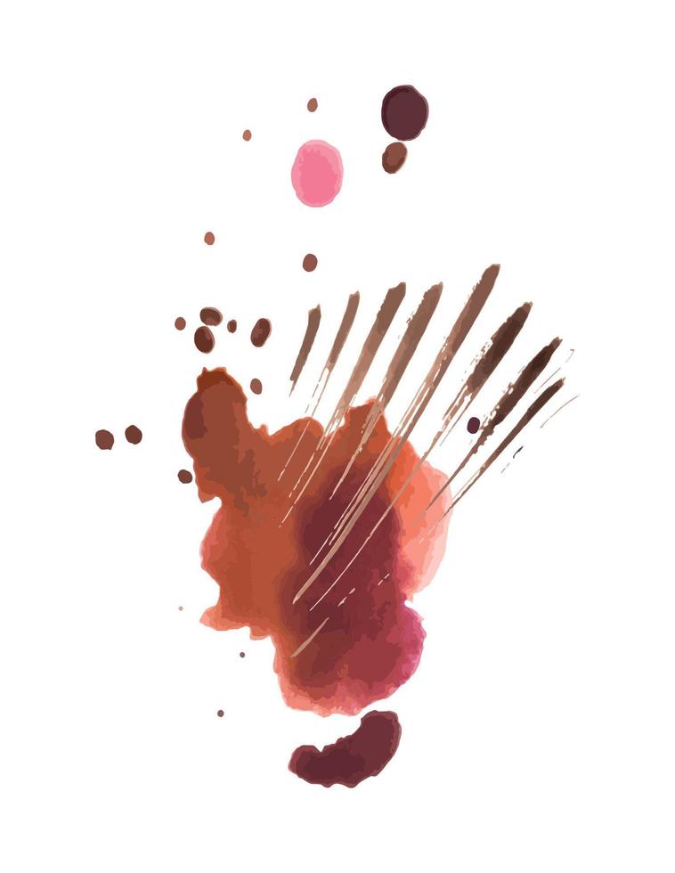 Vector illustration of Multicolored Brush Strokes