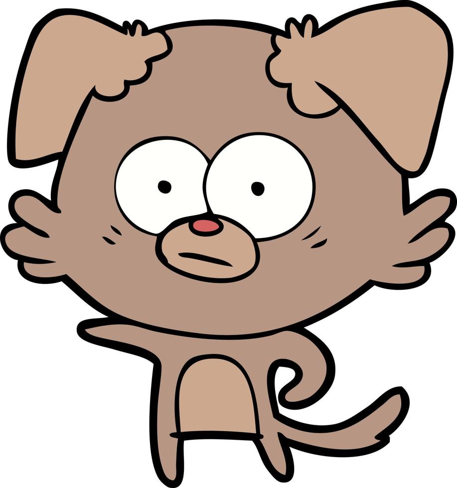 Vector dog character in cartoon style