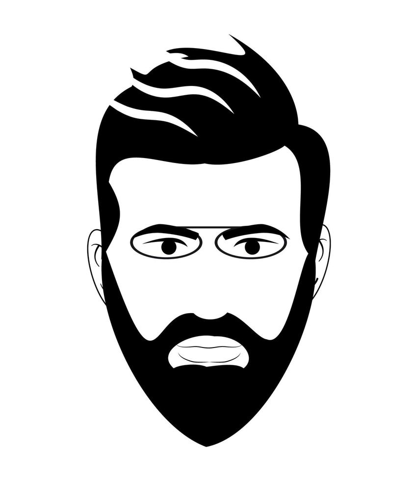 ilustración vectorial de avatar masculino vector