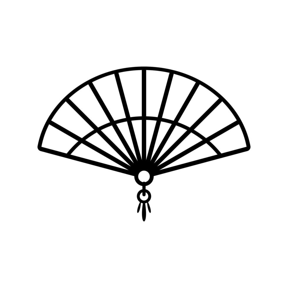 Vector illustration of Hand fan