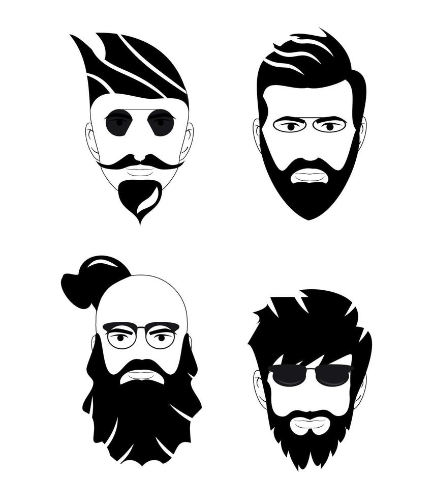 Set of Male Avatars vector