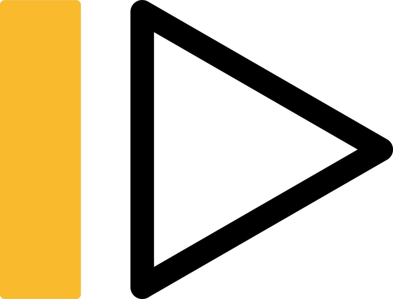 Playback icon, illustration, vector on a white background.