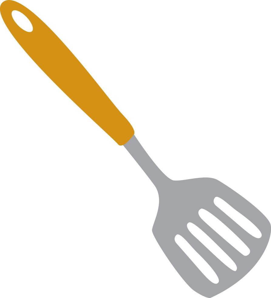 Kitchen spatula, illustration, vector on white background.