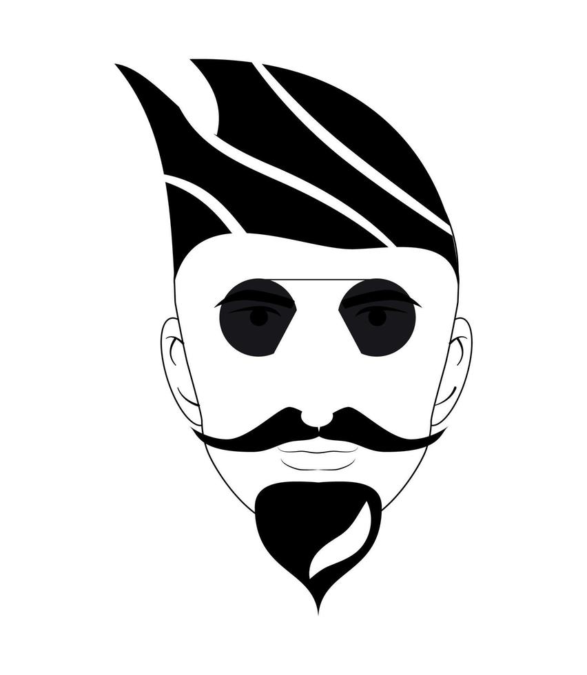 Vector illustration of male Avatar