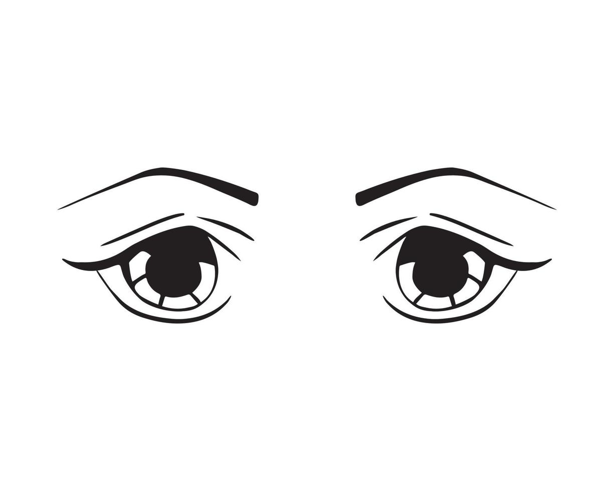 Vector illustration of Eyes Expression