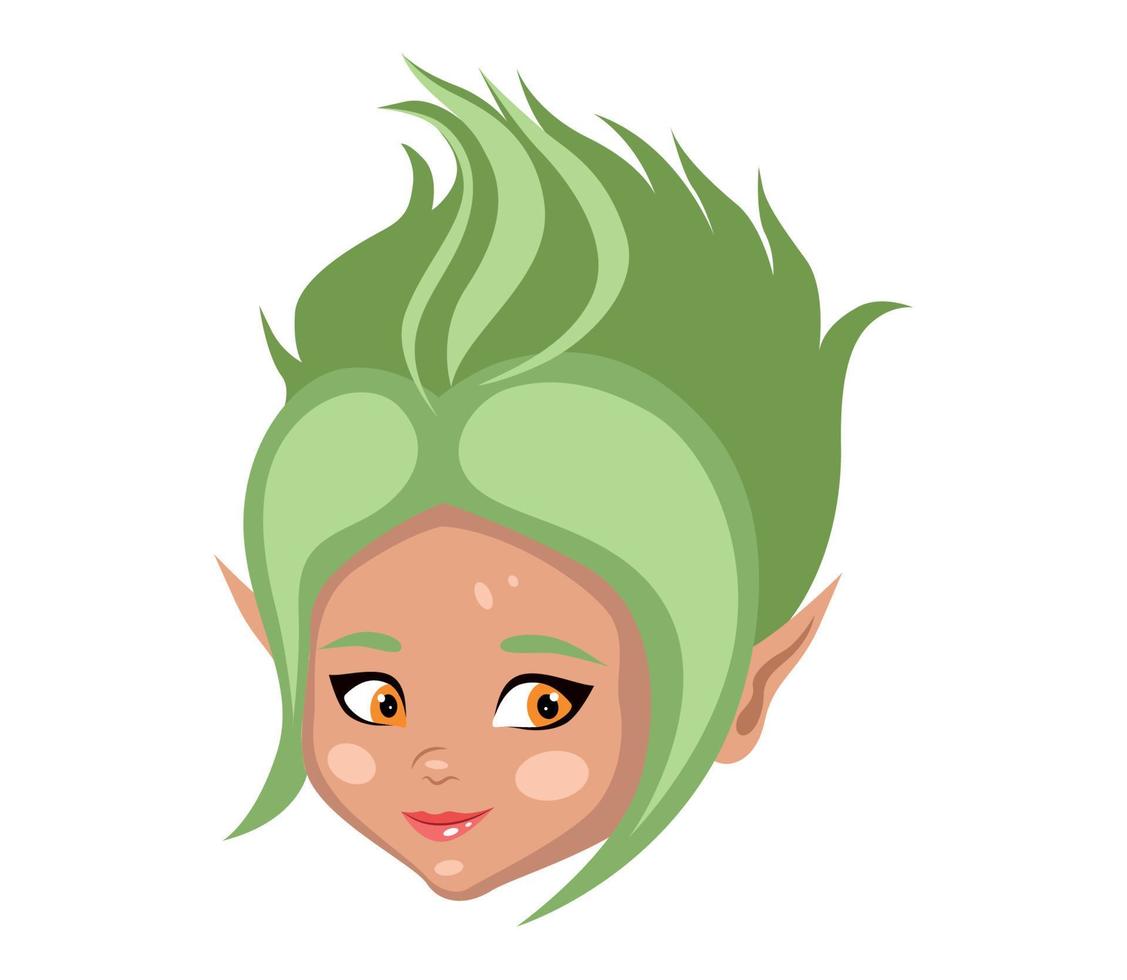 Fairy girl avatar vector