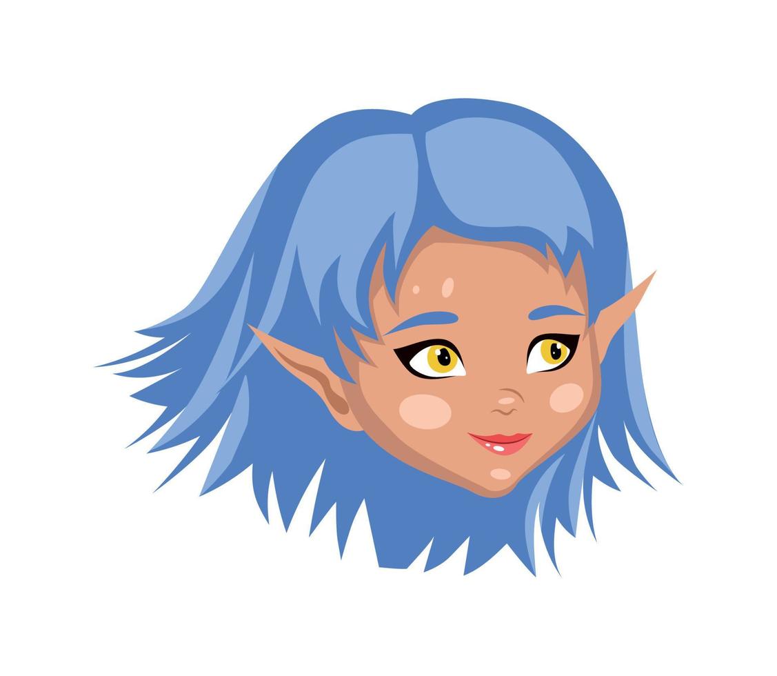 avatar de niña hada vector