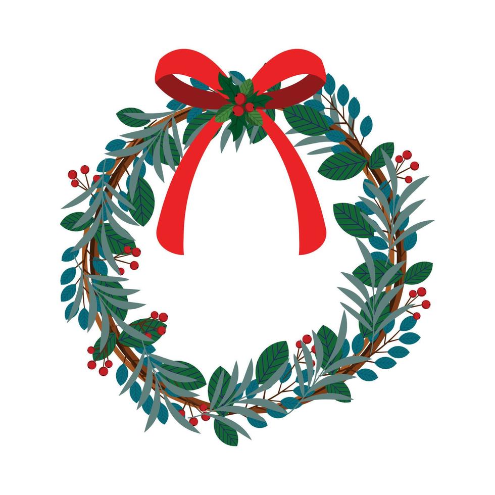 Vector illustration of Christmas Wreath