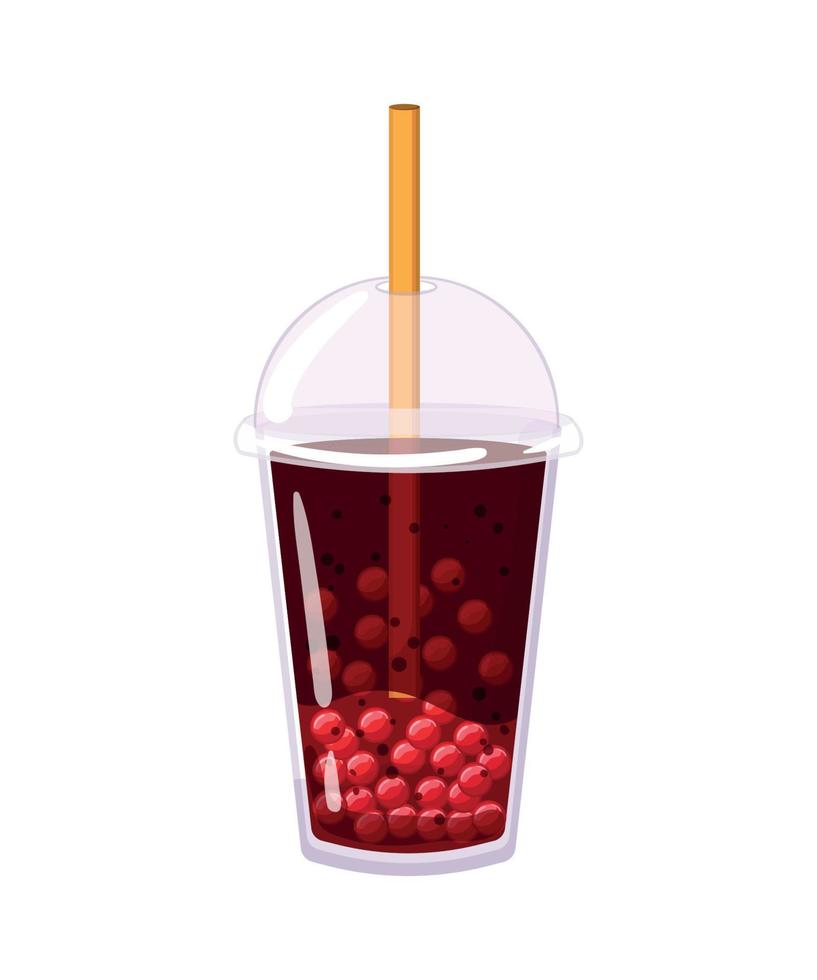 Cocktails with Berries and Tapioca vector