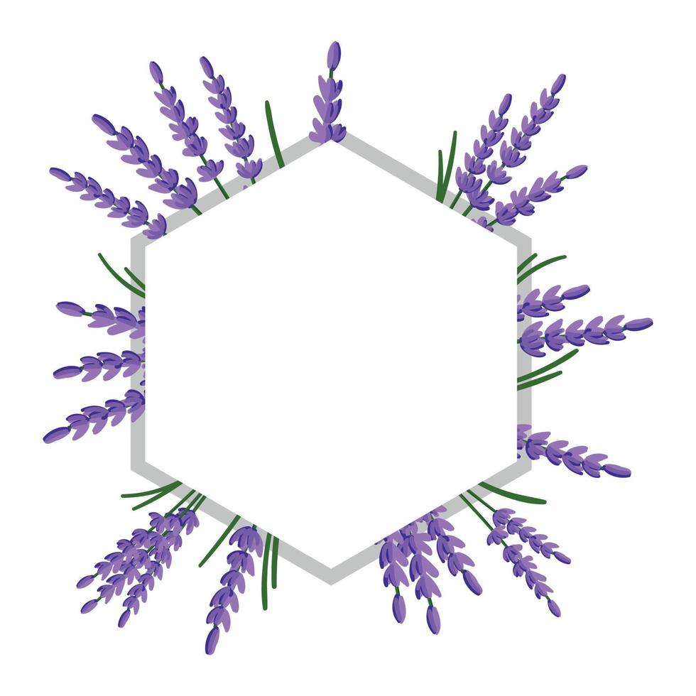 ilustración vectorial de marco floral vector