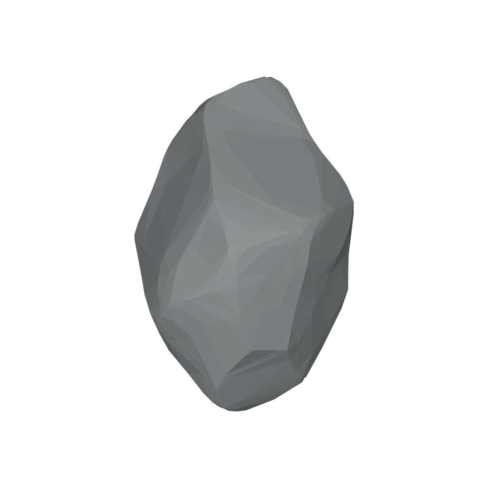 ilustración vectorial de piedra 3d vector