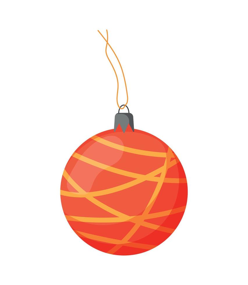 ilustrador vectorial de decoraciones para árboles de navidad vector